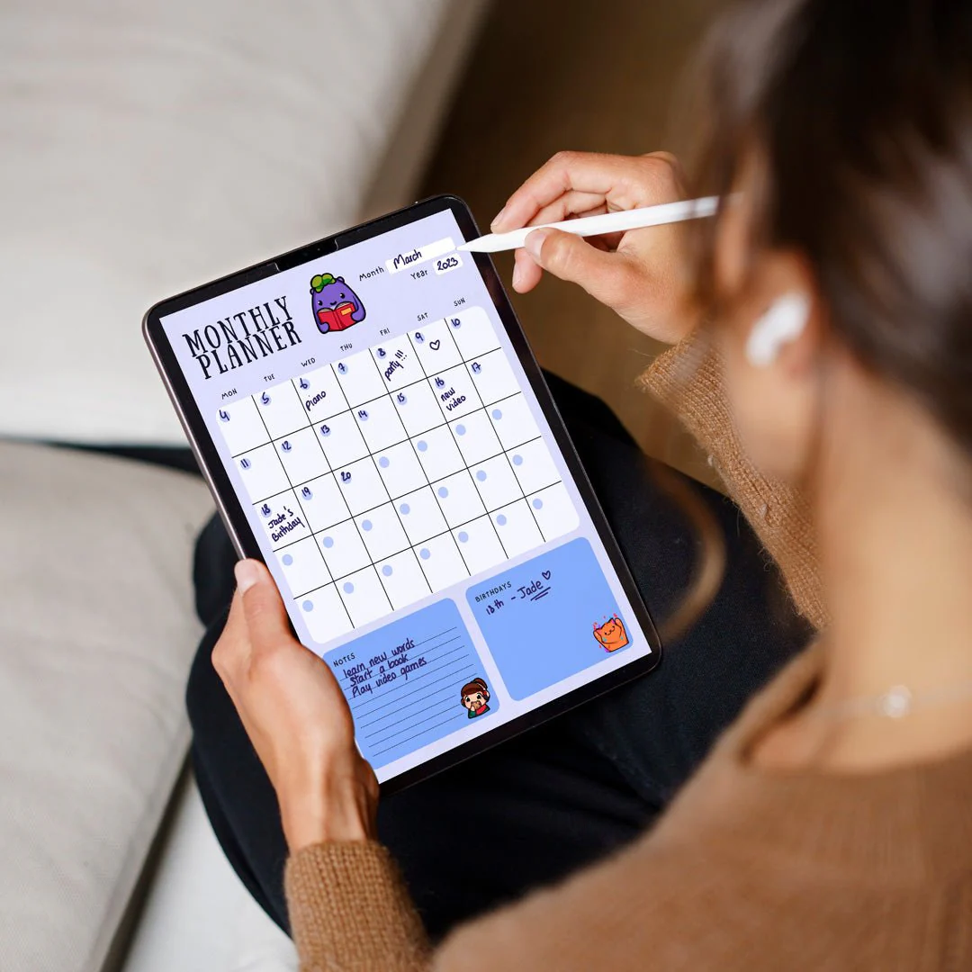 Monthly Planner - Digital